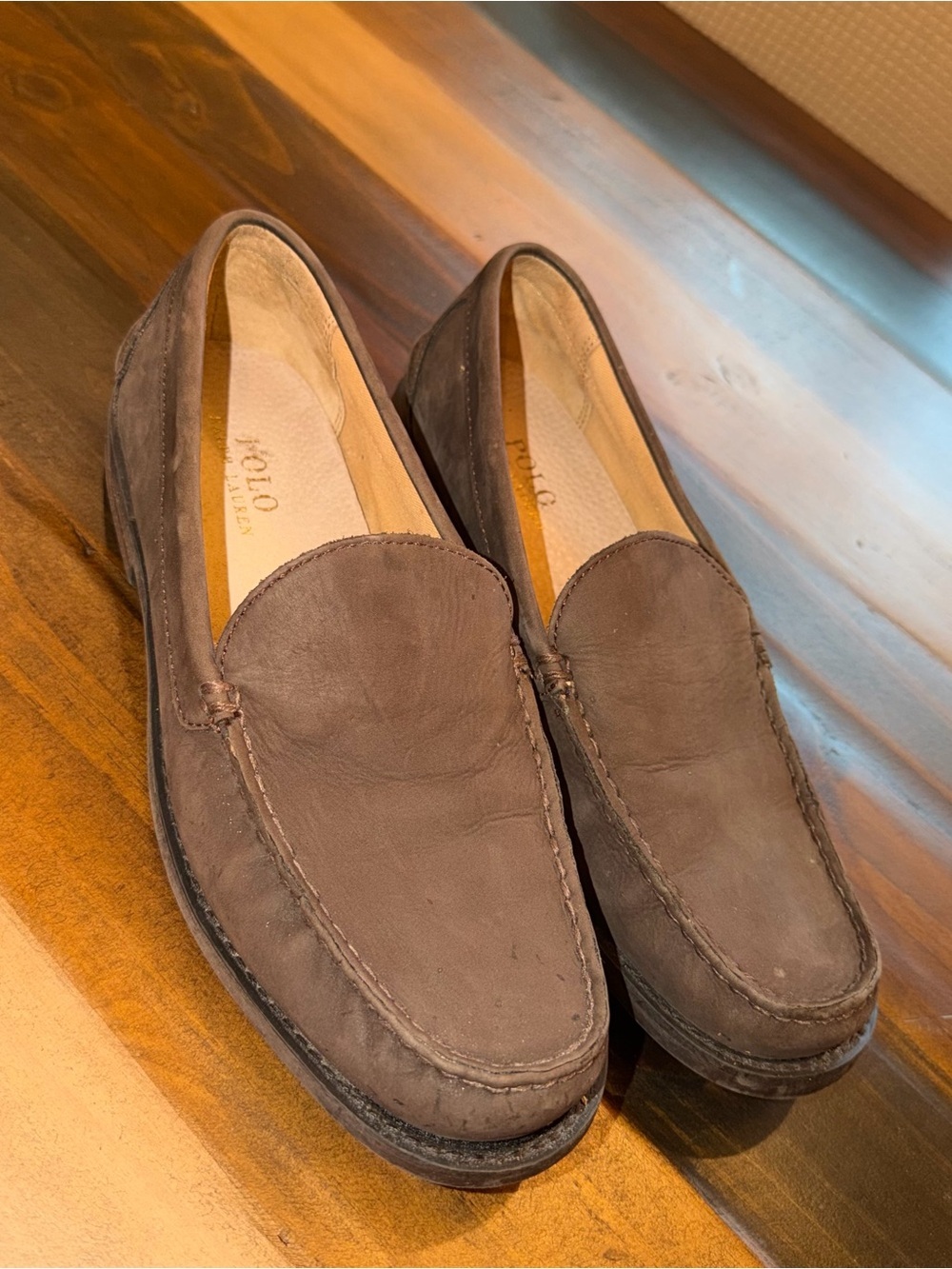 Men’s Polo Ralph Lauren Leather Loafers — Size 10